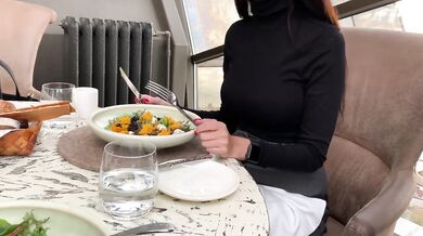 Public mastrubation with Lovens Lush in taxi and restaurant