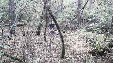Went for a walk in the forest and saw a lesbian couple fucking. I took them off