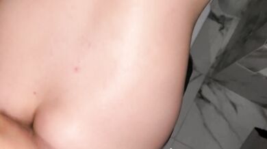 Young skin gave anal on the list in the toilet