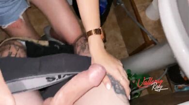 FUCKED SCHOOLGIRL ON PARTY AND CUM ON HER THONG