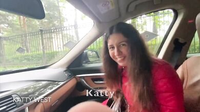 18 year old Russian girl sucks cock in a car for money. With dialogue