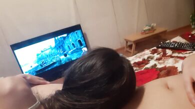 We, as always, had sex without watching the film to the end.