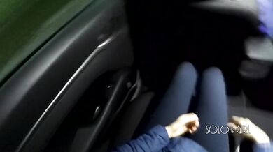 Uber driver almost caught me while I play pussy, public masturbating