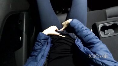 Uber driver almost caught me while I play pussy, public masturbating