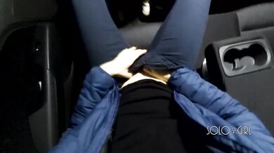 Uber driver almost caught me while I play pussy, public masturbating