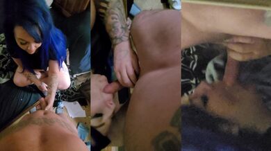 BLUE HAIRED MILK DEEPTHROAT