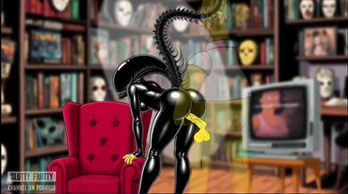 Black Latex: Married Housewife Marge Sinpsom Fucks Not Only Her Husband. Cartoon Parody