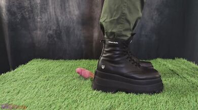 Crushing Your Little Worm with My Dangerous Naked Wolfe Boots