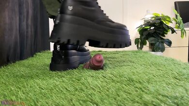 Crushing Your Little Worm with My Dangerous Naked Wolfe Boots