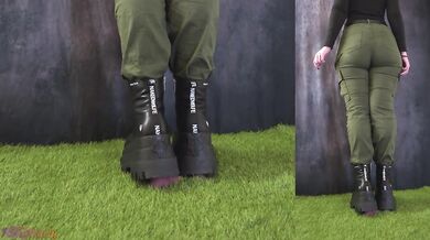 Crushing Your Little Worm with My Dangerous Naked Wolfe Boots