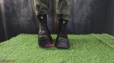 Crushing Your Little Worm with My Dangerous Naked Wolfe Boots