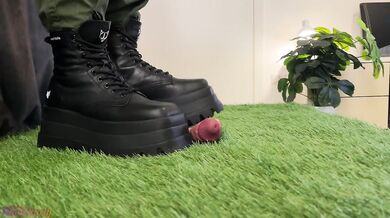 Crushing Your Little Worm with My Dangerous Naked Wolfe Boots