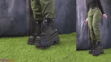 Crushing Your Little Worm with My Dangerous Naked Wolfe Boots