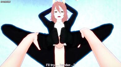 Angel Devil from Chainsaw Man Gives An Amazing Footjob!