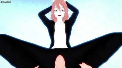Angel Devil from Chainsaw Man Gives An Amazing Footjob!