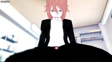 Angel Devil from Chainsaw Man Gives An Amazing Footjob!