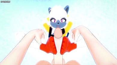 Tangle the Lemur from Sonic Gives You A Footjob Furry Style