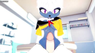 Tangle the Lemur from Sonic Gives You A Footjob Furry Style