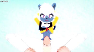 Tangle the Lemur from Sonic Gives You A Footjob Furry Style