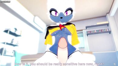 Tangle the Lemur from Sonic Gives You A Footjob Furry Style