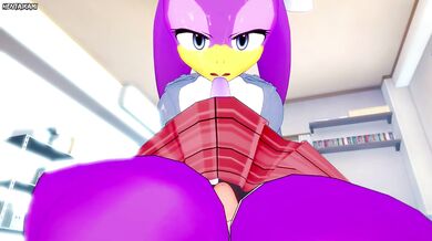 Wave the Swallow from Sonic Gives You A Footjob Furry Style