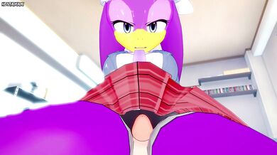 Wave the Swallow from Sonic Gives You A Footjob Furry Style