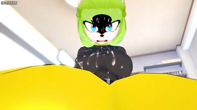 Surge from Sonic Gives You A Footjob Furry Style