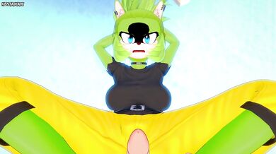 Surge from Sonic Gives You A Footjob Furry Style