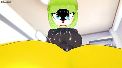 Surge from Sonic Gives You A Footjob Furry Style