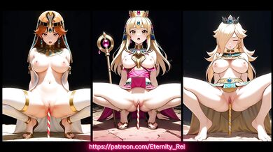 AI Generated - Hentai - Princess Peach, Daisy and Rosalina (128) - Egyptian