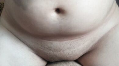 Fat virgin boy first time sex! Lost his virginity and creampie a stepsister