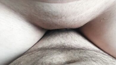 Fat virgin boy first time sex! Lost his virginity and creampie a stepsister
