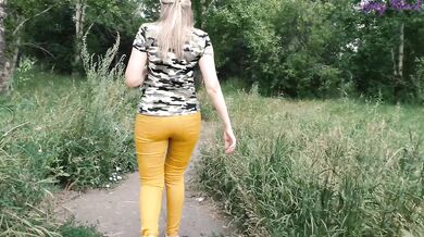 Quickie Fuck with Stranger in Park - Outdoor Cum in Mouth