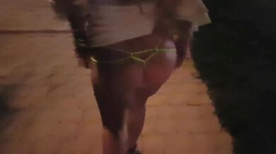 Crazy girl masturbate and pee on public street-Public exhibitionist