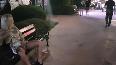 Crazy girl masturbate and pee on public street-Public exhibitionist