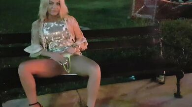 Crazy girl masturbate and pee on public street-Public exhibitionist