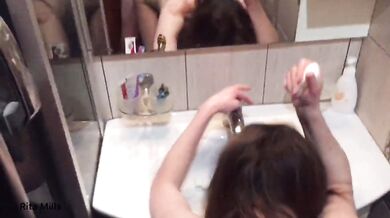 Fucked my wife's sister in the bathroom. Amateur. Shot on the phone