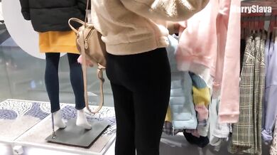 DEEPTHROAT BLOWJOB IN THE FITTING ROOM. Swallow his cum
