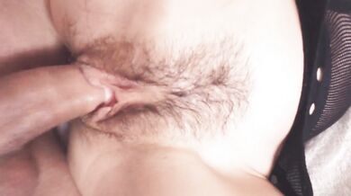 Rough fuck and cum on tight teen hairy pussy (4K POV)
