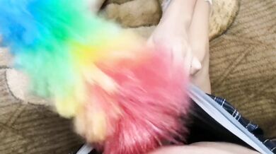 Footjob in socks