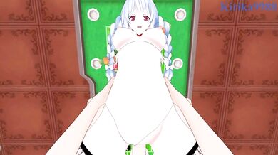 Usada Pekora (Bunny Girl) and I have intense sex in the casino. - Hololive VTuber POV Hentai