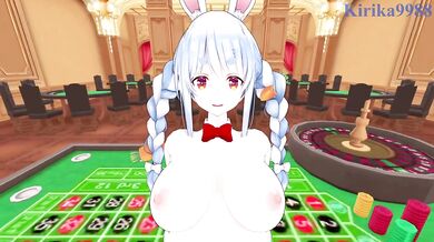 Usada Pekora (Bunny Girl) and I have intense sex in the casino. - Hololive VTuber POV Hentai