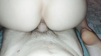 Anal riding and first time creampie