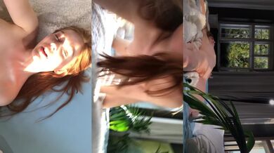Jia Lissa getting horny before the scene (Backstage)