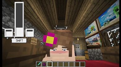 Hot Teenager Jenny Trying The Neighbor's Big Cock | Minecraft Mod