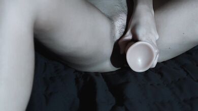 I Try a Dildo for the First Time, and I Cum Using It Together with the Vibrator