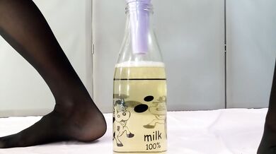 I pee through a funnel into a bottle. I got a lot.