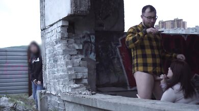 Weird dude spied on a couple filming a homemade video
