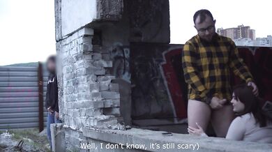 Weird dude spied on a couple filming a homemade video
