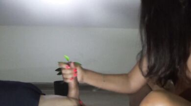#4 Stepsister makes him Explode with Edging Handjob and Prostate Play